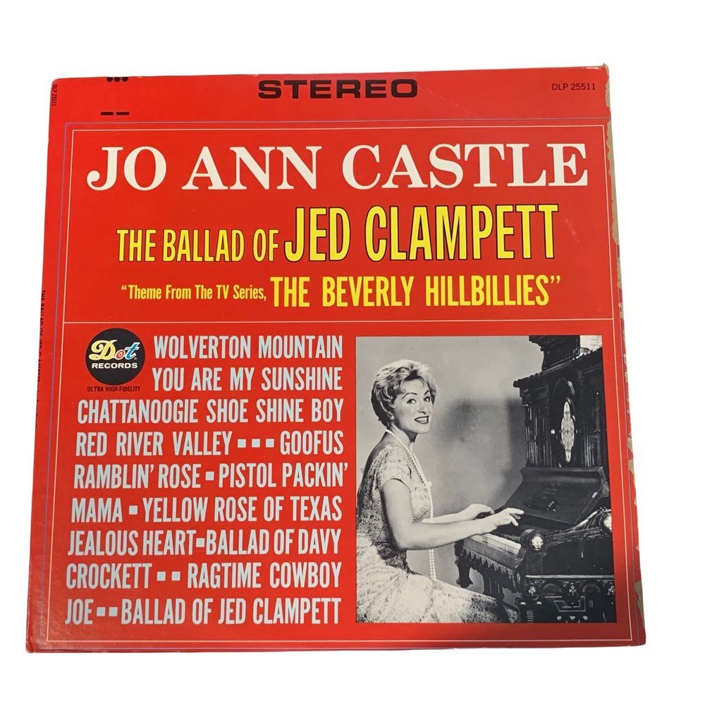 Jo Ann Castle The Ballad of Jed Clampett Vinyl LP Dot Records DLP 25511 Stereo